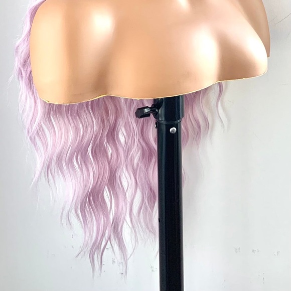 Gorgeous Lilac Pearl Loose Wave Premium Fiber Lace Front Wig - Picture 6 of 15
